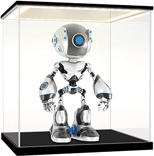 Acryl Vitrine / Schaukasten / Display Case für Modellautos, Figuren, Mineralien | mit LED Beleuchtung (10x10x10 cm)