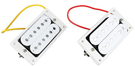 Micro Guitare électrique, Guitare électrique Portable Micros Double Bobinage Son Clair 2 Pièces pour Remplacement