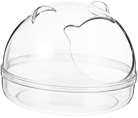 Salle De Bain Des Hamsters Accessoires Pour Cages Pour Hamsters Cage Transparente Pour Hamster Salle De Bain Sable Hamster Bac à Sable Pour Plastique Chinchilla Creuser Du Sable