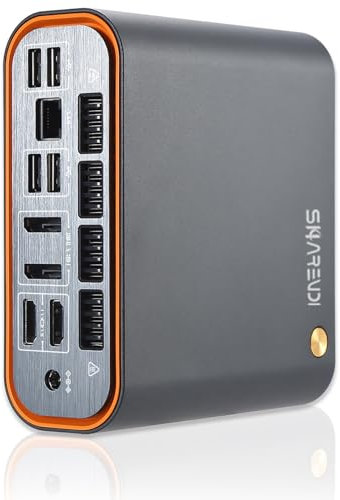 Sharevdi 11th Gen Mini PC, In-tel Core i5 1145G7 up to 4.40GHz 16GB DDR4 512GB SSD, 8K Four Display Mini Desktop PC WiFi5 Bluetooth4.2 Home/Business Micro PC