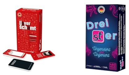 Dreister UNVERSCHÄMT Gesellschaftsspiele für Erwachsene - Designed in Deutschland & Gaming Unzensiert und Ungeniert | Kartenspiel