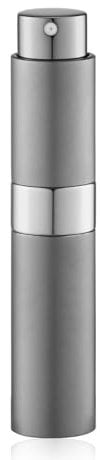 Lulupack 10ml Recargable Atomizador Perfume, Mini Botella Colonia Vacía Dispensador, Pulverizador Portátil Spray (Gris)
