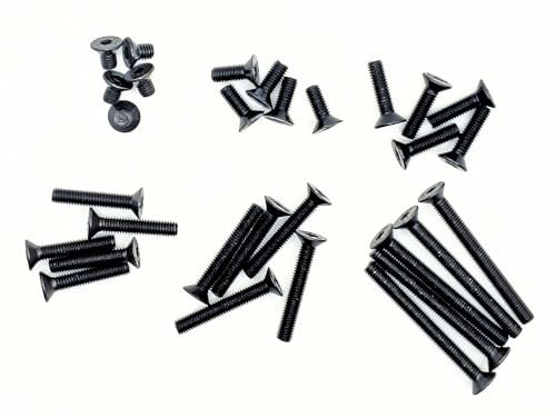 Senkkopfschraube M4x12 Innensechskant DIN7991 Stahl 10.9 schwarz brüniert - 50 Stück - rcbay