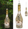 Christbaumschmuck Prosecco Flasche | Glas 15x4,5cm Silber Gold | Baumschmuck Anhänger Weihnachtsschmuck (1 x Christbaumschmuck Prosecco)