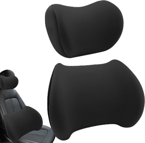 Lordosenstütze fürs Auto,Lendenkissen fürs Auto | Auto-Lenden- und Nackenstützkissen-Set - Ergonomische Schaumstoff-Auto-Lendenwirbelstütze für den Fahrersitz, Nackenkissen zur Linderung von Ermüdungs