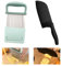WhizNook 2 Pezzi Coltello Patate Ondulato, Taglia Patate Ondulate in Acciaio Inossidabile, Coltello Taglio Ondulata, Coltello per Fette di Patate, Tagliapatate Ondulato, per Frutta, Verdura, Patate
