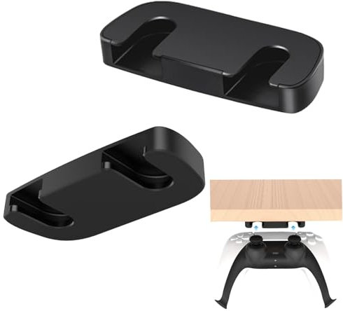 Controller Halterung für PS-5 , 2 stück Controller Halterung, Gaming Zubehör, PS-5 Gadgets, Untertisch Controller Halter, PS-5 Joystick Ständer, Unterm Tisch Halterung für PS-5, Halterung Unterm Tisch