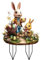 Gartenstecker Osterdeko Ostern Garten Hasen Deko, Osterdeko Outdoor Vintage für Draußen Frühling, Osterhase Außen Gartenschilder Osterdekoration Frühlingsdeko Osterhasen Figuren Groß (C)