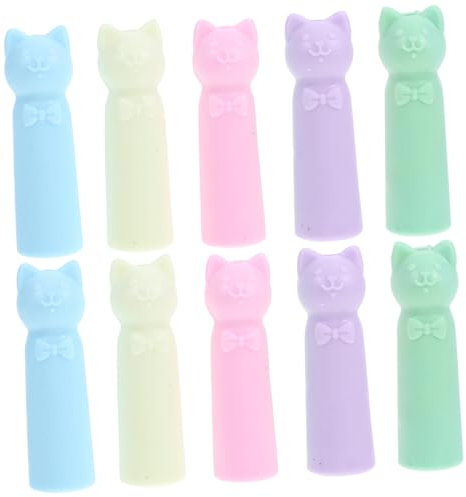 ARTSEWPLY 20 Stück Mäppchen Kappe deckt Stifte ab Bleistiftaufsätze für Bleistiftverlängerer für Künstler Cartoon-Bleistiftkappen Bleistiftabdeckung Bleistiftspitzenschutz Plastik