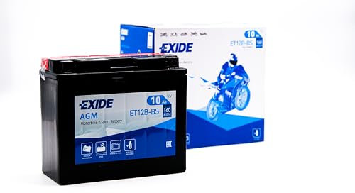 Batterie moto EXIDE BIKE ET12B-BS YT12B-BS 12v 10ah 160A
