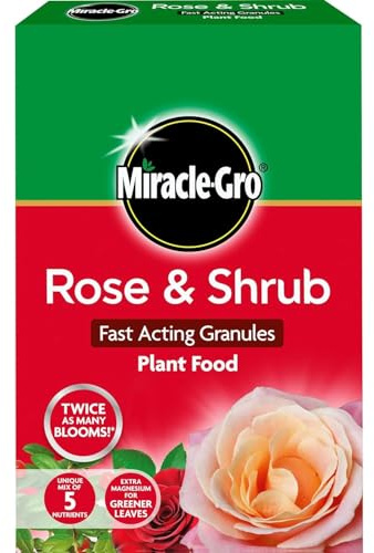 Rose & Shrub Fast Acting Plant Food 3kg | Magnesium Enriched Granules for Greener Leaves & 2x More Blooms | Quick Release Professional Garden Fertiliser | 3kg Large Value Pack | Feeds for 6 Weeks