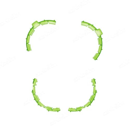 Flip Drone Guard Protector Stoßfänger Ringe Anti -Drop -Abdeckung Leichtes Schutzzubehör kompatibel mit Drohnen(Green)