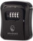 Rhino Lock Secure Key Combination Safe - Outdoor Heavy Duty Wall Mounted Security Key Safe - Large Internal Storage for House or Office Keys with Strong 4 Digit Lock #UKBrand (Medium, Black)