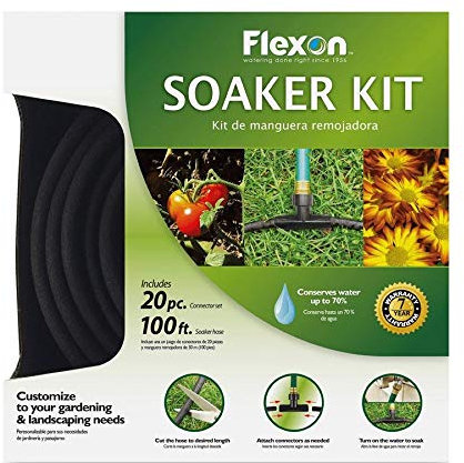 Flexon WS100KITCN Schlauch-Set, 20-teilig, Schwarz