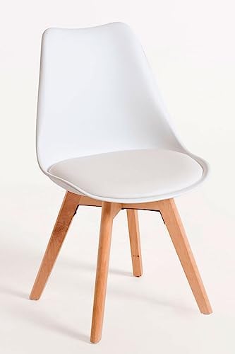 Regalos Miguel - Packs Sillas Comedor - Pack 4 Sillas Synk Basic - Blanco