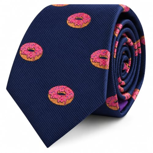 AUSCUFFLINKS Food & Drink Ties | Speciality Ties for Men | Woven Skinny Neckties | Present for Work Colleague | Bday Gift for Guys