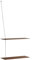 Woud - Wandregal, Regal - Stedge - Eiche Smoked - Maße (HxTxL): 120 x 22 x 60 cm