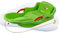 JAMARA 460540 Snow Play Bob Comfort 80 cm grün mit Bremse-Lenken durch Bremshebel, aerodynamische Bauweise, langlebiger, schlagzäher Kunststoff-bequemer, ergonomischer Sitz