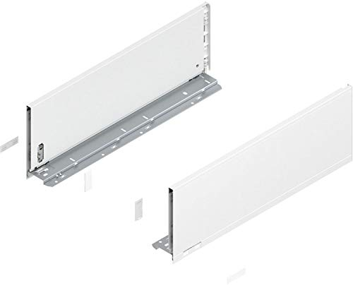 Blum Legrabox pure H C Schubladenschienen Set | 1 Paar, 70kg 500mm | Tip On Vollauszug, seidenweiß
