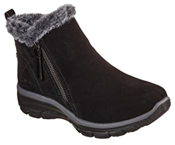 Skechers Easy Going-High Zip 167108-BLK, Womens winter boots,boots, black, 40 EU
