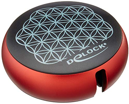DeLOCK USB 2.0 Aufrollkabel Typ-A zu USB-C™ schwarz/rot