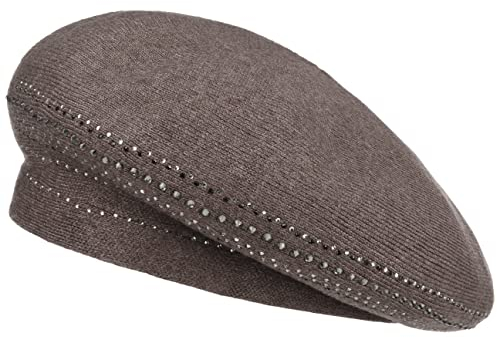 McBURN Shiny Baske Baskenmütze Damenbaske Damen - Herbst-Winter - One Size braun