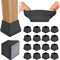 16PCS Square Silicone Chair Leg Floor Protector, Chair Leg Cover