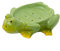 123Arts Seifenschale aus Keramik, Frosch-Form, Seifenschale, Seifenhalter