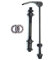Fahrrad Achse Schnellspanner Vorne Hinten Fahrrad Achse Radnabe Fit für Rennrad, Mountainbike, , BMX