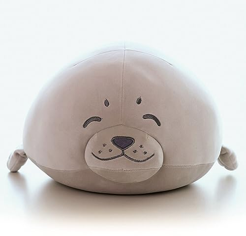 Meerestier Plüsch Kissen, Chubby Seal Kuscheltier Stofftier Seal Plüschtier Ozean Tier Kissen Gefülltes Siegel Kissen Umarmungskissen Spielzeug für Kinder Jungen Mädchen Geschenk