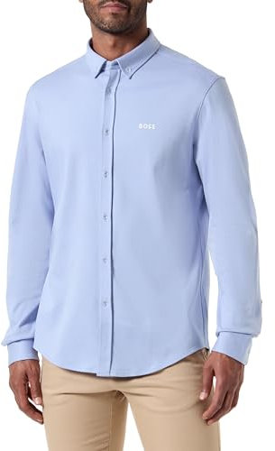 BOSS Hommes B Motion Chemise Regular en Maille de Coton Infroissable