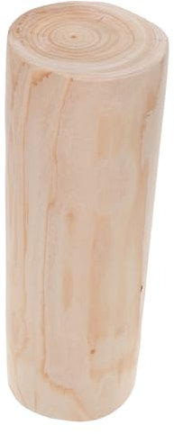 TINEASUR Cerca De Madera Pilar Portavelas Florero Rústico Pot Riser Granja Candelabros Troncos De Abedul Portavelas Vintage Candelabro Candelabros Rústicos Tronco De Árbol Florero Beige