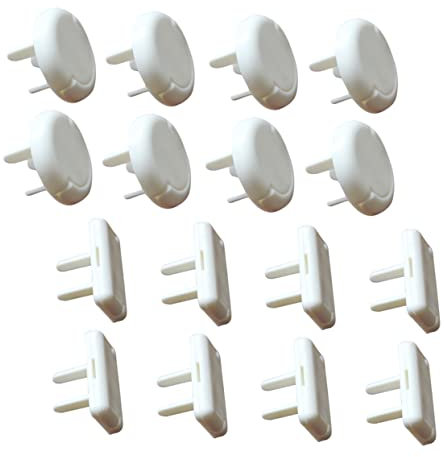 Toyvian 60piezas Del Zócalo Blancas Para Antieléctricos Protectores De Enchufes Eléctricos Para Seguridad Infantil Casa