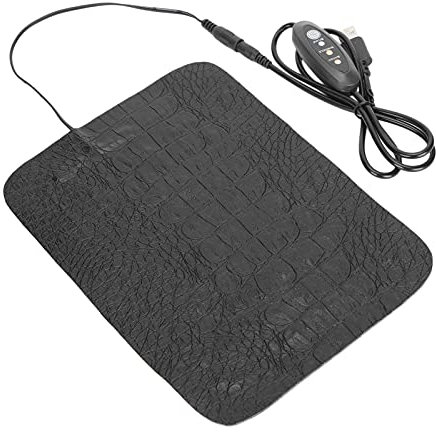 USB Reptile Heating Pad, Under Tank Heater, Reptile AntiScratch Heating Pad Waterproof Heat Mat for Reptiles Tortoise Lizard (Small)