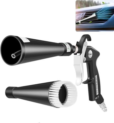 Tornado Dry Car Cleaning Gun,High Pressure Compressed Air Dry Blow Gun,Interior Detailing Car Cleaning Tool For Carpet Dashboard Leather Seat Quickly Blasts Dirt And Dust