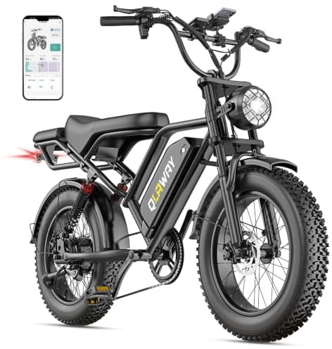 OneSportLife BK20 Mountain Electric Bike, 20 × 4.0 Fat Tires, 48V 15.6Ah Battery with Up to 64km Range, Dual Suspension & Disc Brakes, Ebike with LCD Display for Mountain Trails and Urban Commuting