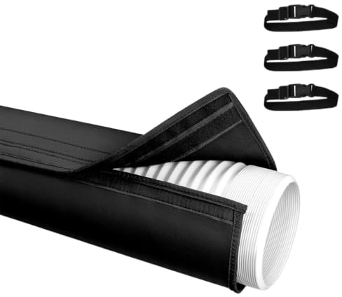 TQEBWUS Klimaanlage Schlauchabdeckung, 150x53cm Tragbare AC-Schlauchisolierung, Dicke Klimaanlagen-Schlauchabdeckung Für Abluftschläuche, Einfache Installation, Kanalisolierung