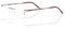 Switch it! Brille - 3146, Dunkelrot, Metall, Halbrand, 18-135