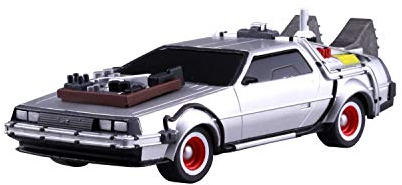 Automodell Delorean BAUSATZ von ZURÜCK in die Zukunft Teil 3 Maßstab 1/43 10cm AOSHIMA Original