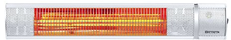 TROTEC Radiant infrarouge électrique IR 2050 Parasol Chauffage électrique Infrarouge Radiateur Radiant Halogene mural pour Terrasse de Jardin Exterieur, Table à langer ou Salle de Bain, 2000 W