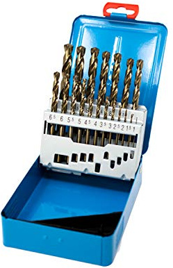 Presto 09501M19 Cobalt High Speed Steel Jobber Drill Set,1mm - 10mm x 1.0mm increments (19 drills)