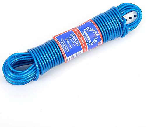 Everlasto 50m 'Orient' PVC Clothes/Washing Line 4.8mm Thick - Blue