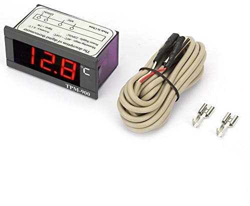 Contrôleur de température, TPM-900 Contrôleur de température à LED 220V Digital Thermostat Controller Contrôleur de température LCD -40 ° à + 110 °