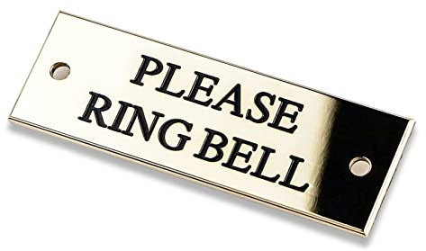 Rectangular solid brass engraved nameplate, Small 60mm x 20mm. Personalised engraved memorial plaque