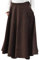 Battle-Merchant Mittelalterlicher Rock Damen Baumwolle | bodenlang und weit ausgestellt in div Farben S-XXL | Mittelalter LARP Kleidung Magd Wikinger (Dunkelbraun, XL)