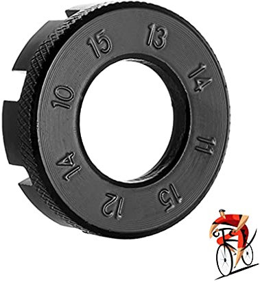 Teng Hong Hui 1Pcs 6 in 1 Bike Wheel Spoke Key Spanner Wrench, 10-15 Gauge, Black