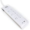 BLACK+DECKER Power Strip Extension Cord with 8 Grounded Outlets, USB Port, USB-C Port, 5.5 ft Cable - Indoor Charging Station Outlet Strip with Flat Plug - Premium Electrical Outlets & Accessories