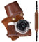 MUZIRI KINOKOO ZVE10 Kameratasche aus PU-Leder, kompatibel mit Sony ZV-E10 ZVE10 Kamera mit 16–50 mm Objektiv, coffee, Modern