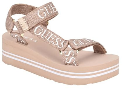 GUESS Avin, Sandali con Zeppa Donna, Oro Rosa, 36 EU