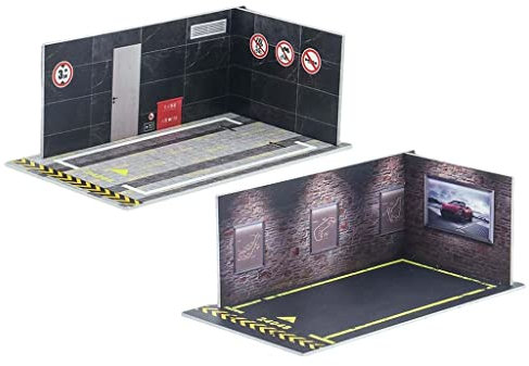2 Set Car Model Diorama Parking Scenery 1/24 DIY pour de Voiture